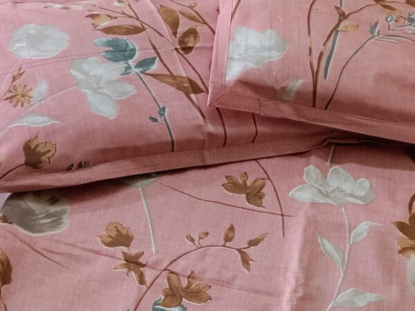 Jaipuri Printed King Size Bedsheet with 2 Zipped Pillow Cover - Image 2