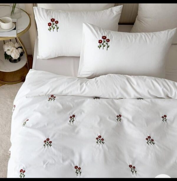 DESIGNER KING SIZE EMBROIDERED BEDSHEET