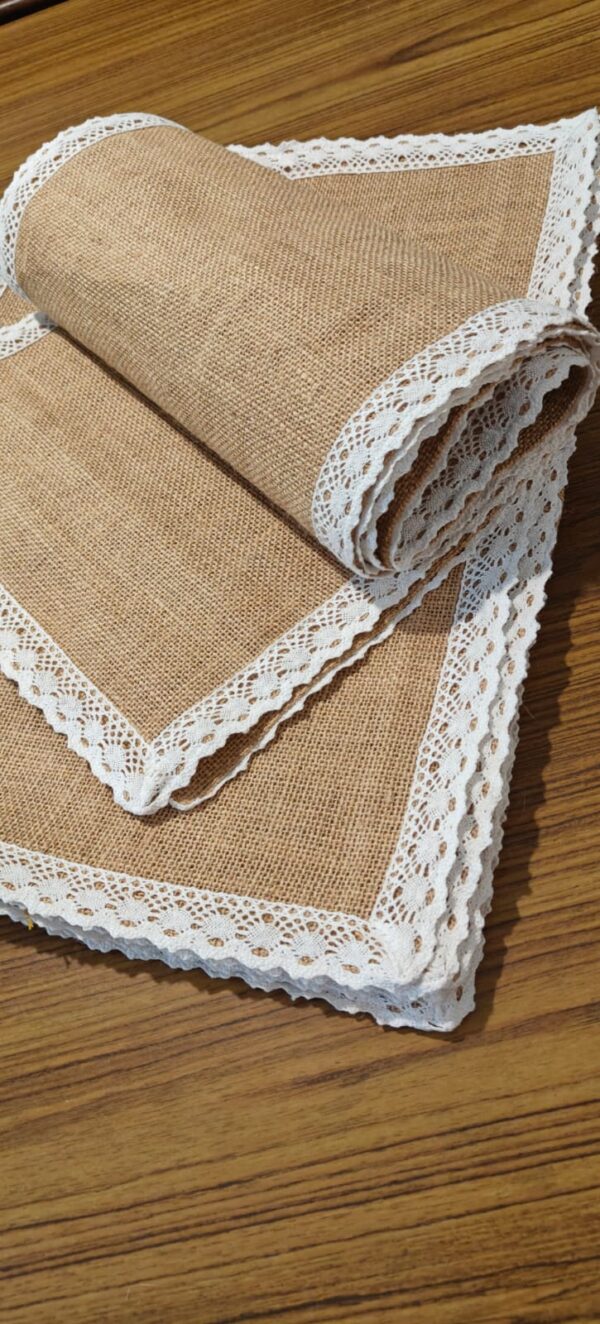 Jute Dining Table Runner Set - Image 5