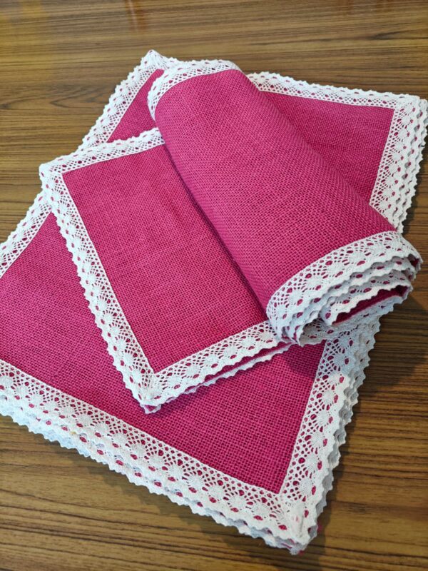 Jute Dining Table Runner Set - Image 6