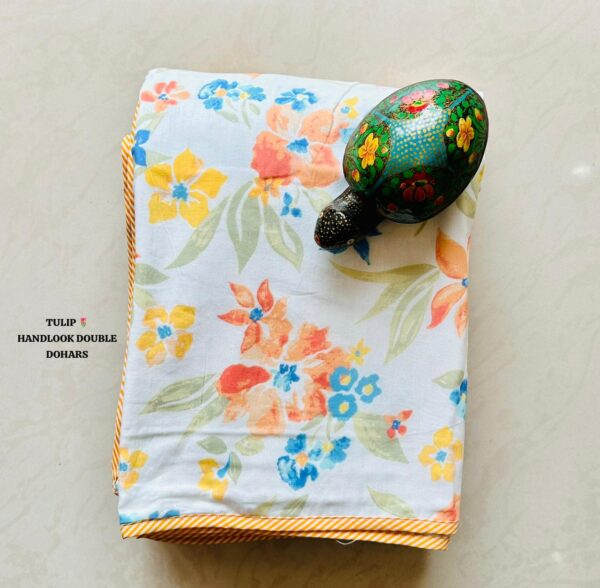 TULIP HANDLOOK DOUBLE BED DOHARS PREMIUM COLLECTION - Image 14