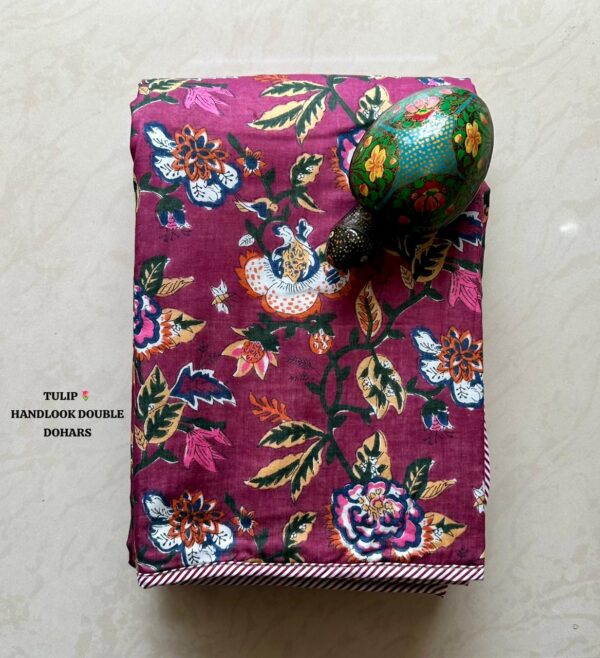 TULIP HANDLOOK DOUBLE BED DOHARS PREMIUM COLLECTION - Image 15
