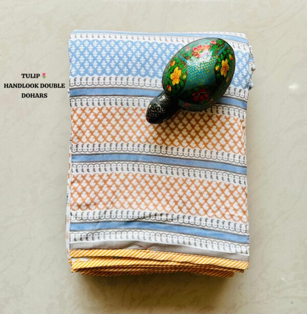 TULIP HANDLOOK DOUBLE BED DOHARS PREMIUM COLLECTION - Image 11