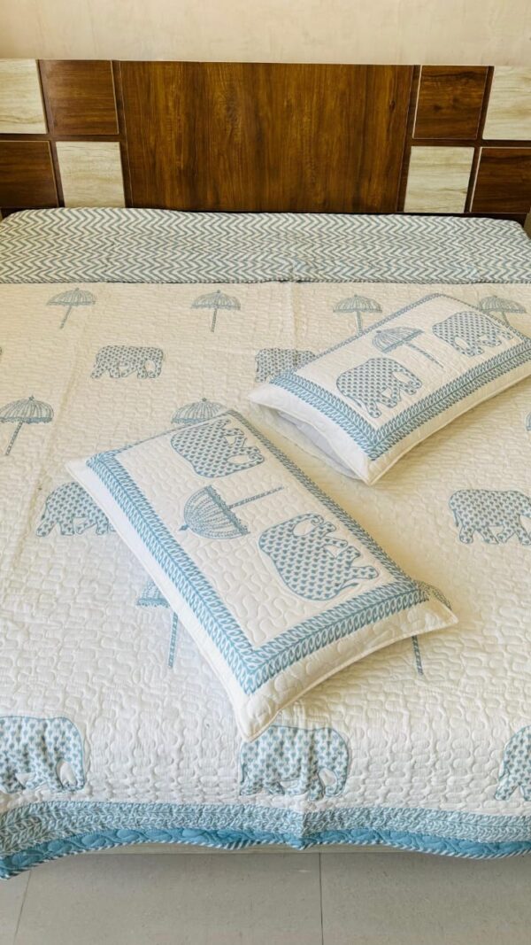 PREMIUM WHITE BEAUTY QUILTED BEDCOVER COLLECTION - Image 4