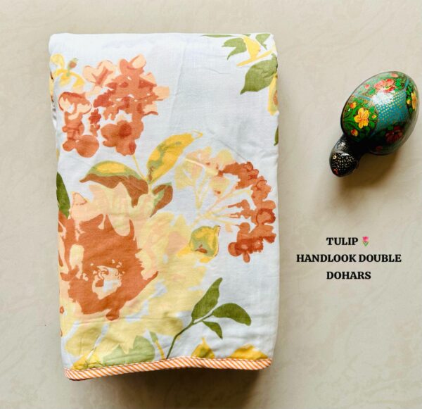 TULIP HANDLOOK DOUBLE BED DOHARS PREMIUM COLLECTION - Image 5