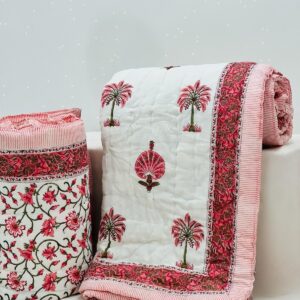PREMIUM JAIPURI BLOCK DOUBLE BED HAND QUILT ( RAZAI )REMIUM JAIPURI BLOCK DOUBLE BED HAND QUILT ( RAZAI )