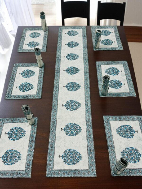 Hand Block Print Runner Mat Set - Image 23