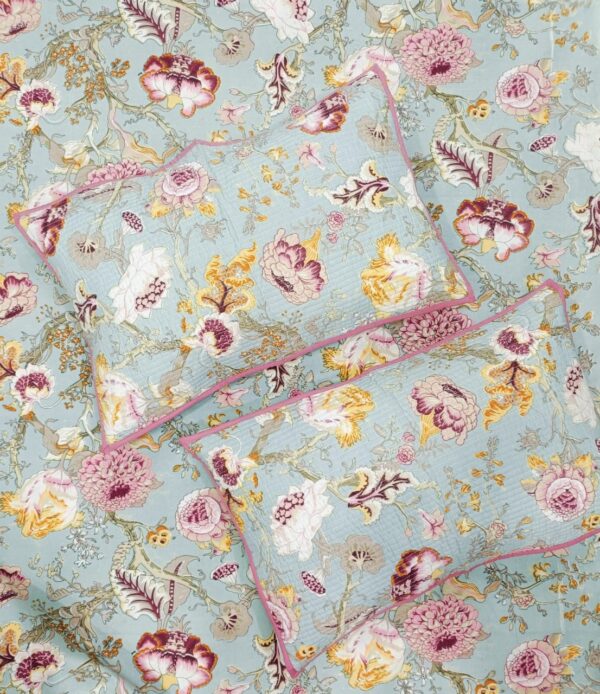 ANOKHI BEDSHEET WITH 2 QUILTED PILLOW COVERS - Image 6