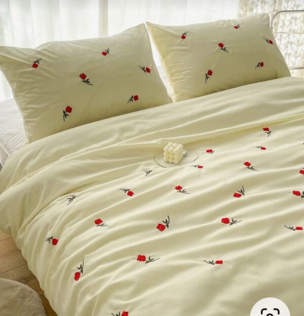 DESIGNER KING SIZE EMBROIDERED PURE COTTON BEDSHEET - Image 11